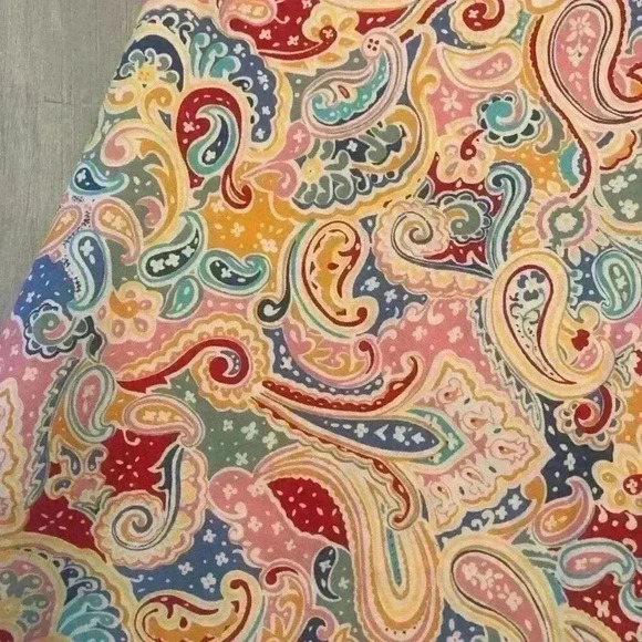 Harold's Multi Color Paisley A Line Sleeveless Dress Size 0 Pristine - Picture 8 of 8